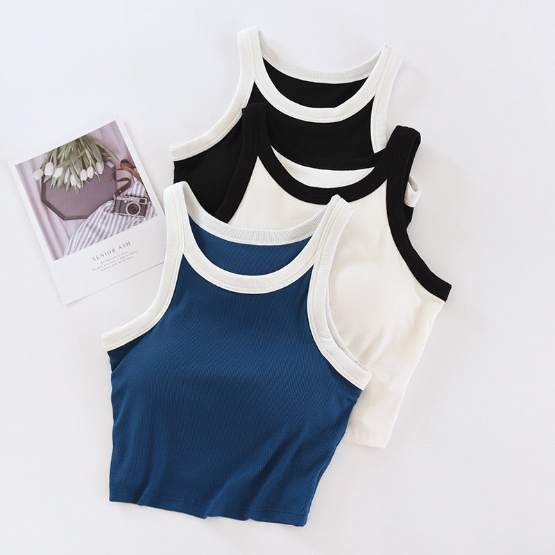 Contrast Binding Padded Camisole